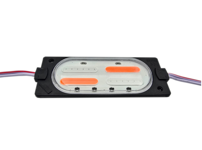 Lampa LED migająca 12V czerwono-niebieska COB 33x89mm
