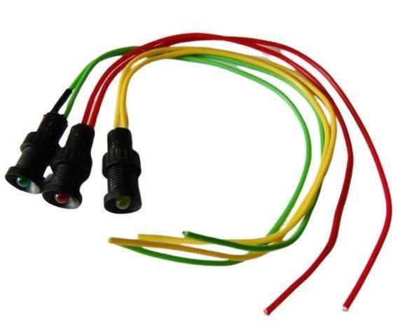 Kontrolka LED 5mm 230V AC czerwona