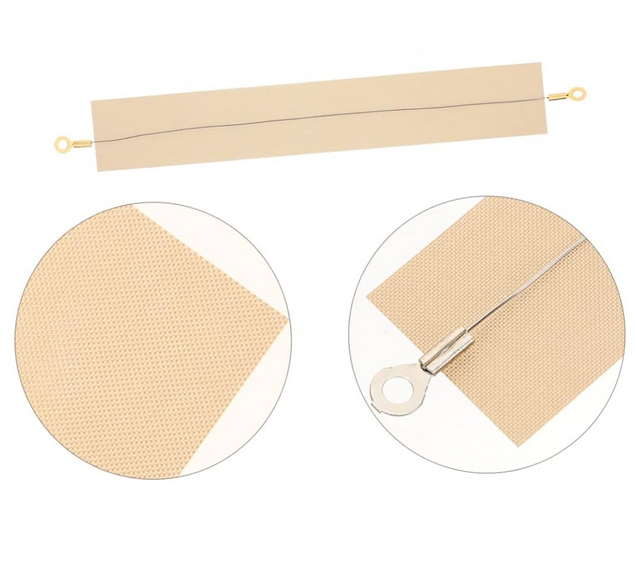Drut grzewczy oporowy 24cm x 0.6mm + teflon do zgrzewarki impulsowej