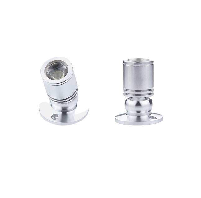 Lampka LED 230V biała 1W 20mm przegubowa