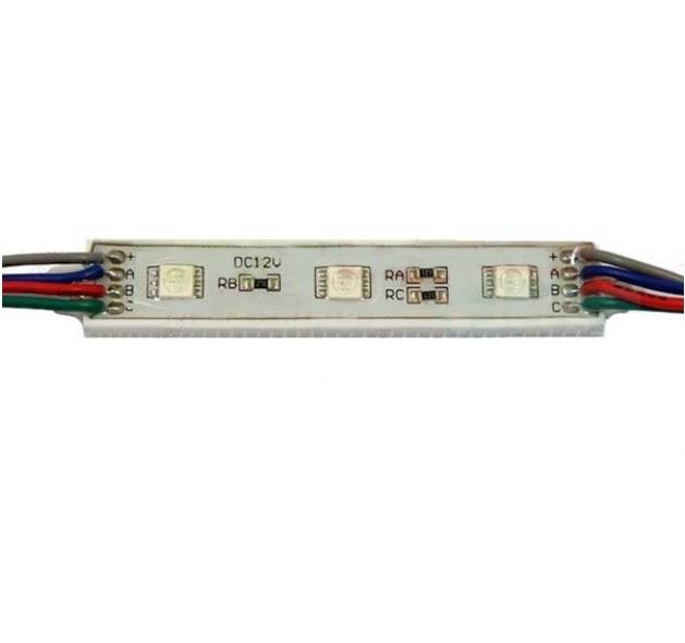 Moduł 3 LED 12V RGB IP65 wodoodporny