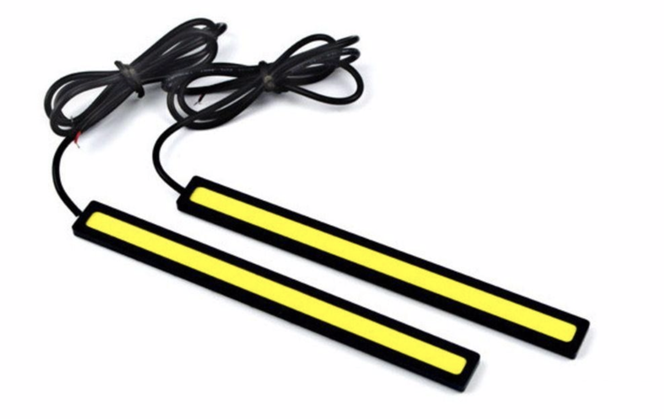 Lampa LED 12V Biała 2x4W 175mm czarna