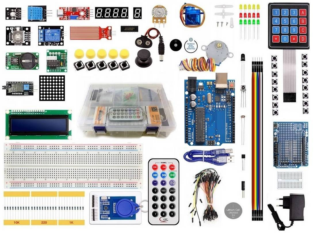 Zestaw startowy KIT XXL do nauki programowania C++ kompatybilny z Arduino