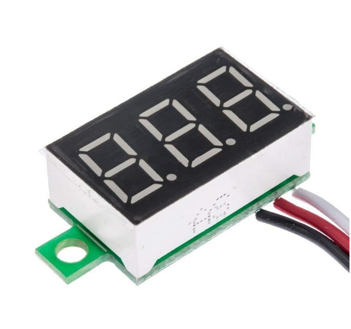 Woltomierz LED 4V-30V Czerwony 3 przewody