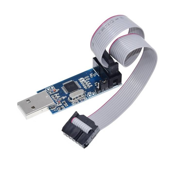 Programator ISP USB ASP ISP ATMEL AVR + Taśma