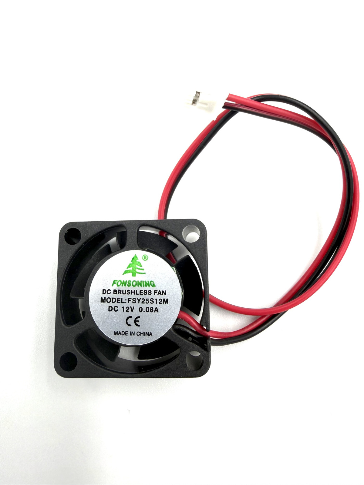 Wentylator 12V 25x25x10 ślizg 2 przewody