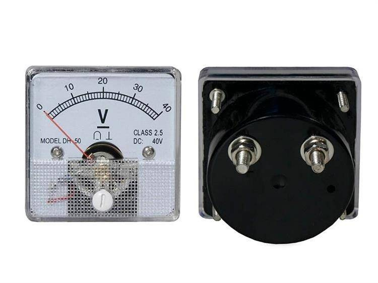 Miernik analogowy voltomierz kwadratowy 40V