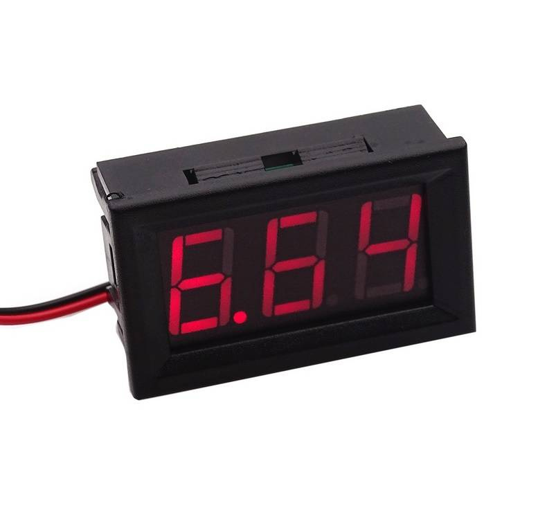 Woltomierz panelowy DC 3.5-30V LED 0.56 czerwony