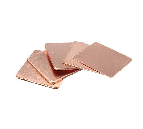 Podkładka miedziana termoprzewodząca 15x15mm g 0.6