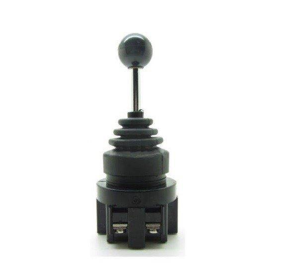 Przełącznik joystick 4 pozycje 2x (ON)-OFF-(ON) monostabilny 10A 250V 30mm