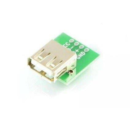 Przejściówka złącza USB A do płytki prototypowej