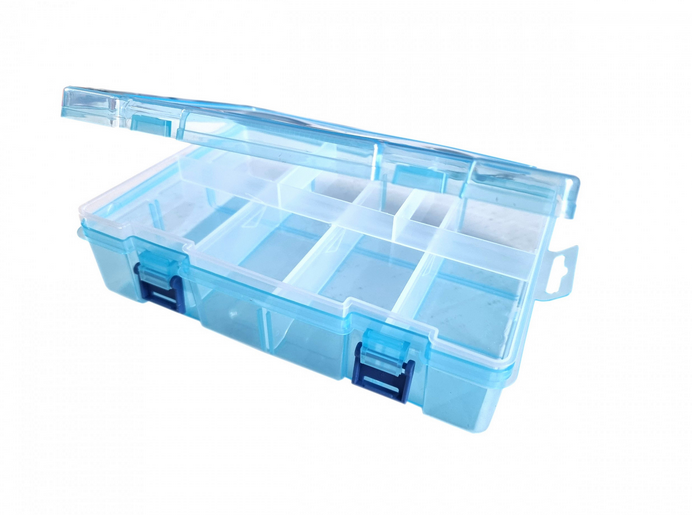Organizer 8 przegródek 23x16x5.7cm niebieski