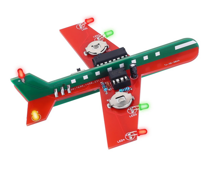 Samolot LED 3D na baterie KIT- do samodzielnego złożenia