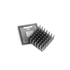 Heatsink - 27.94mm SQ, 6.35mm fin, Thermal Tape, Adhesive