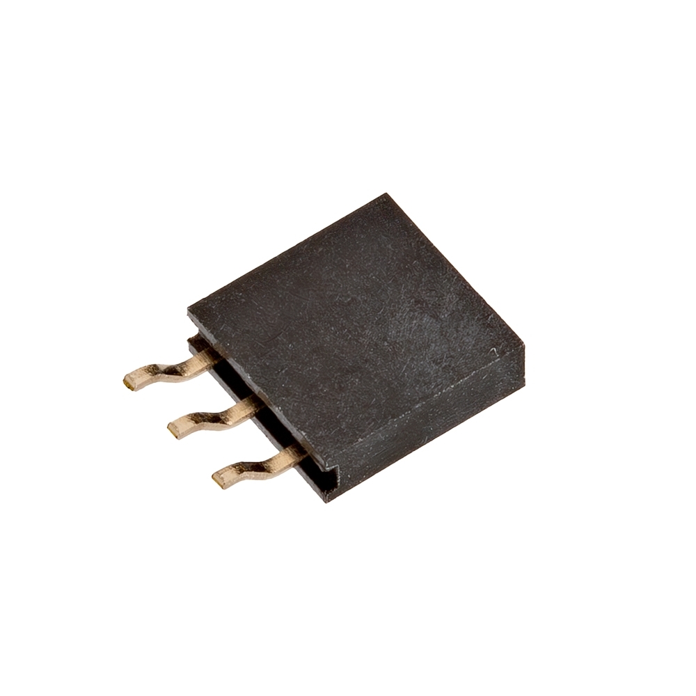 Right Angle Header - Female (SMD, 0.1in., 3-Pin)