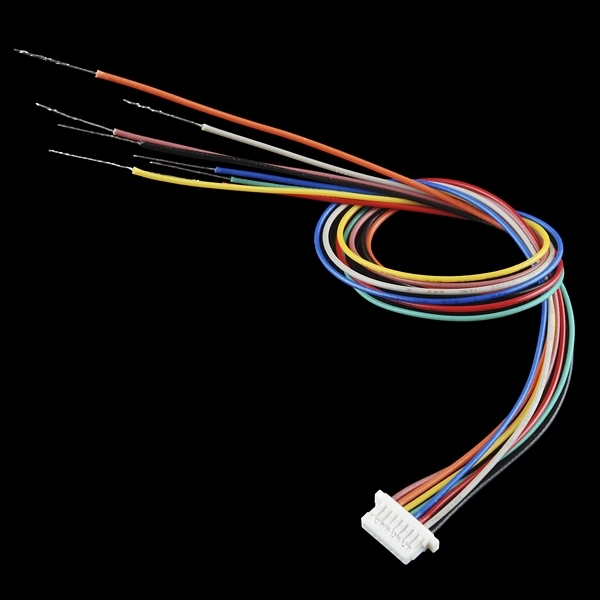 JST-SH Jumper 8 Wire Assembly - 8"