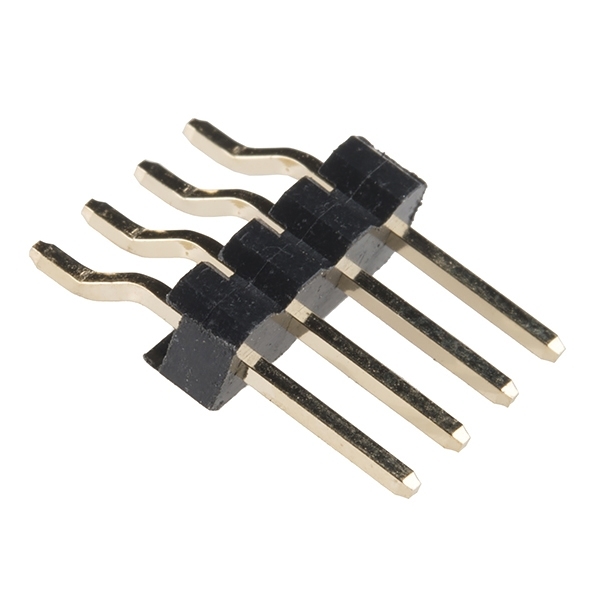 Right Angle Header - Female (SMD, 0.1in., 4-Pin)