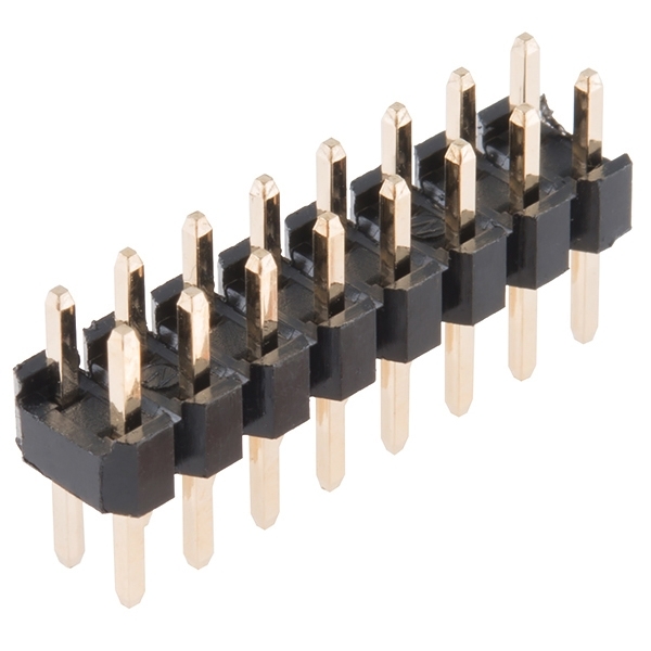 Straight Header - Male (PTH, 0.1in., 2x8-Pin)
