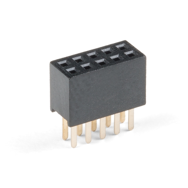 Straight Header - Female (PTH, 0.05in., 2x5-Pin)