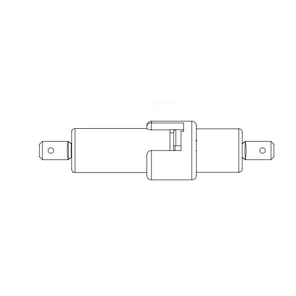 Fuse Holder 600V inline, 1/4 quick connect, 20A rated, for 1/4 x 1-1/4 fuses
