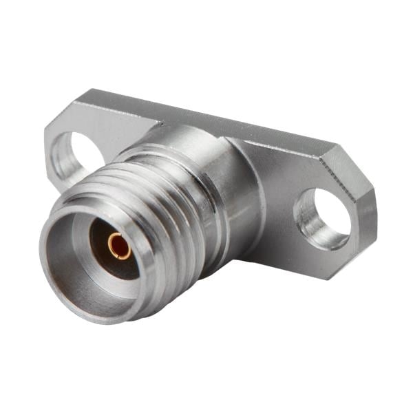 PCB.292FST.2H.XS – 2.92(F) PCB Mount 2 Hole Vertical Mount Straight on Board mmWave Connector