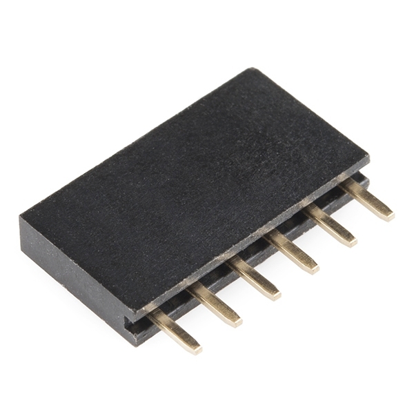 Straight Header - Female (PTH, 0.1in., 6-Pin)