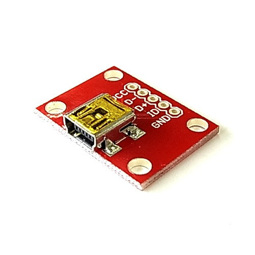 USBミニBコネクタ・ピッチ変換基板