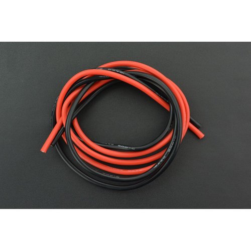 《お取り寄せ商品》High Temperature Resistant Silicone Wire (12AWG 4mm2 1m Red & Black)
