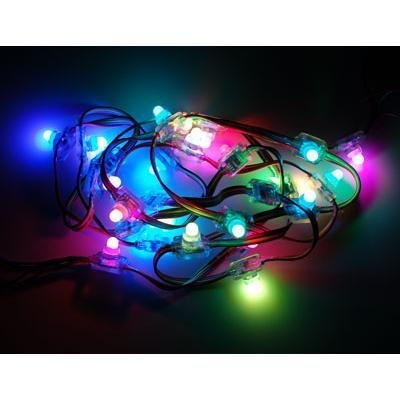 12mm拡散平型デジタルフルカラーLEDストリング(25連結)--販売終了