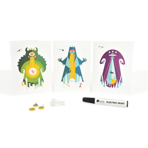 導電インクのキラキラカードセット(Conductive Encounters)--販売終了