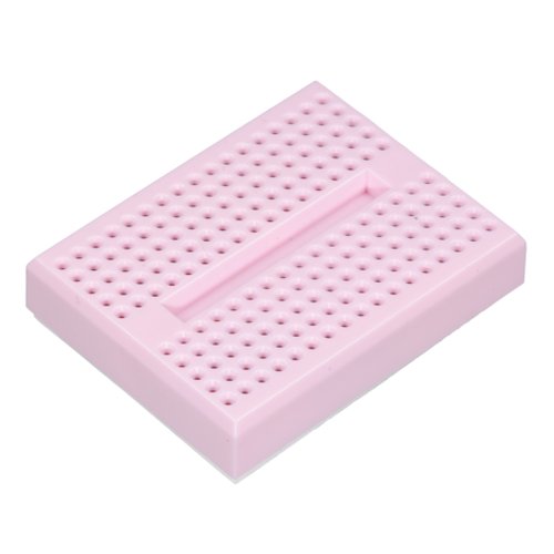 小さいブレッドボード（ピンク）