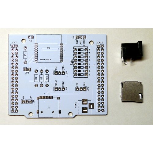 Nucleo64用 Wi-Fi + microSD + 電源拡張ボード「NC64-BaseShield」(ミニマムセット)--販売終了