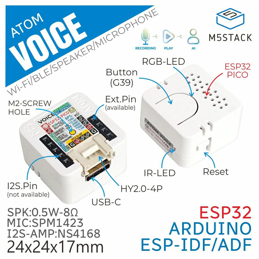 ATOM Voice - スマートスピーカー開発キット