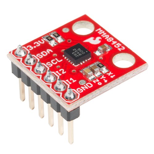 MMA8452Q搭載 三軸加速度センサモジュール（ピンヘッダ付き）--販売終了