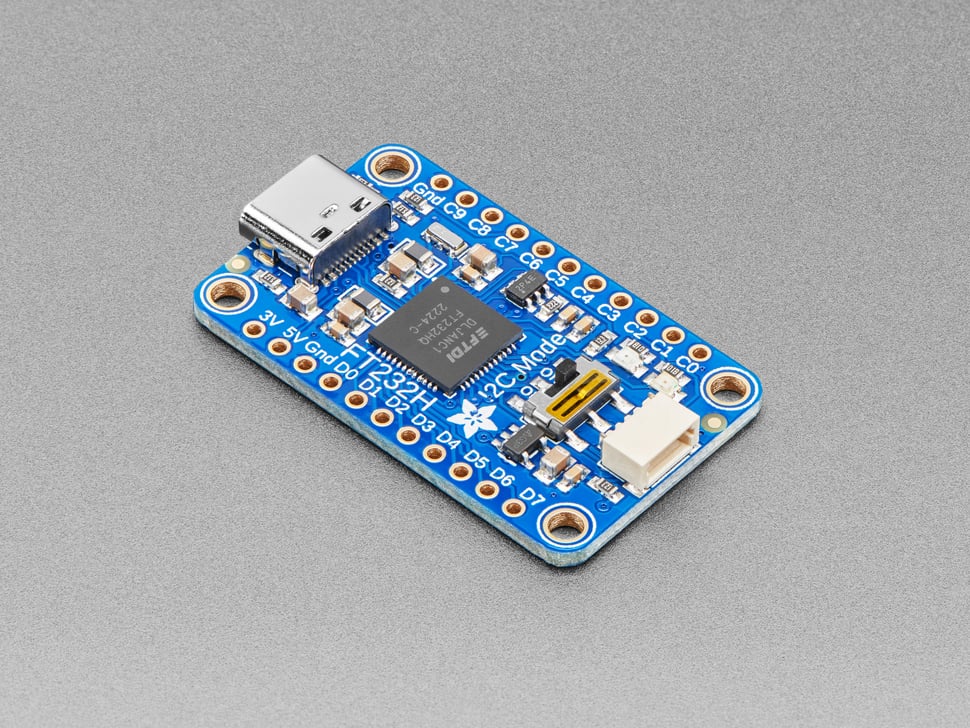 Adafruit FT232H搭載 変換基板 - USB to GPIO+SPI+I2C