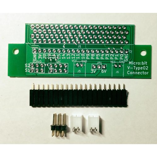 micro:bit用サーボ拡張コネクタ基板(縦型)