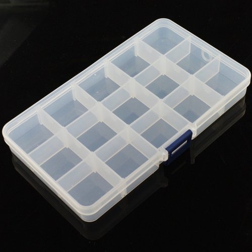 《お取り寄せ商品》Adjustable Compartment Parts Box - 15 compartments
