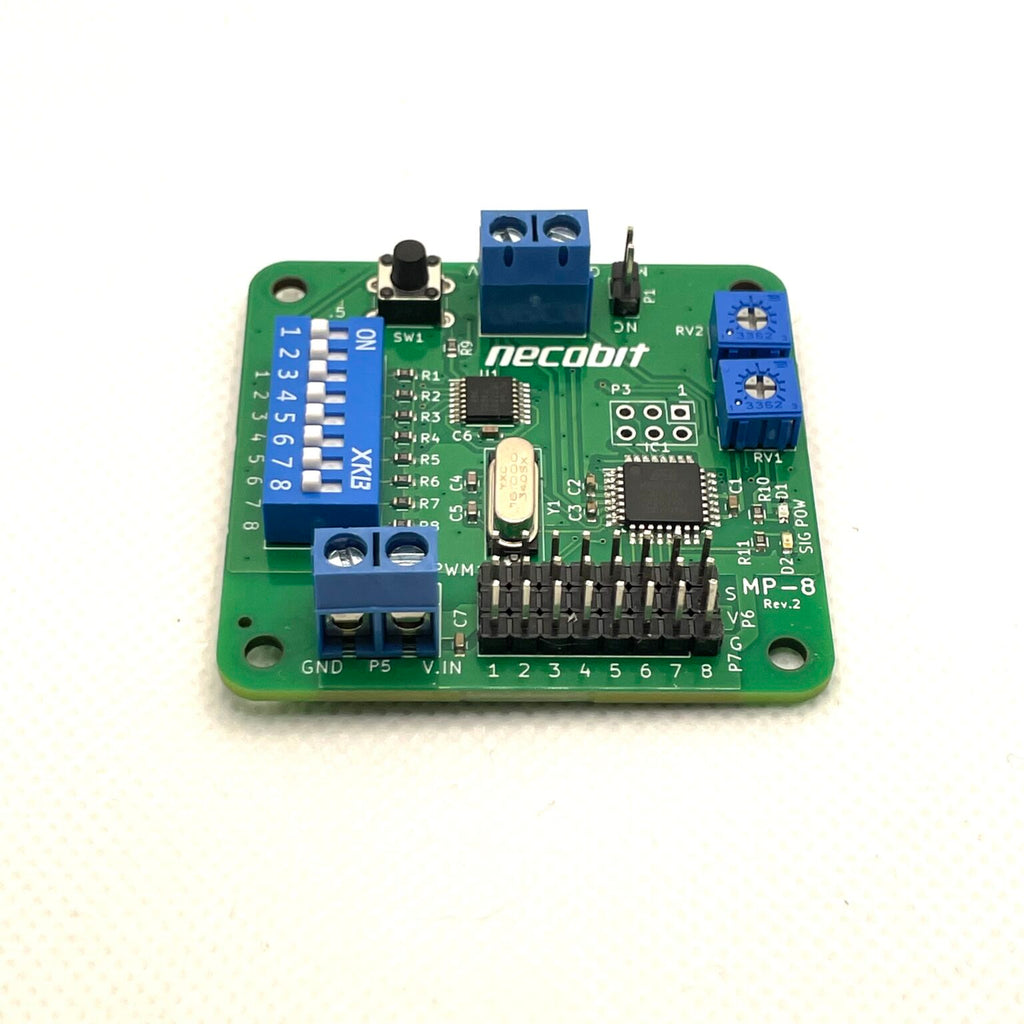 MP-8 Rev.2(MIDIからPWM 8ポート)