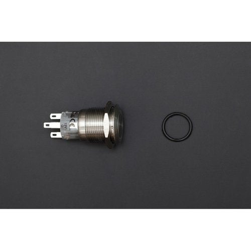 《お取り寄せ商品》Metal illuminated pushbutton-Green Ring