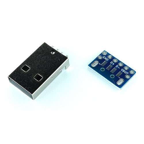 USB Type A ピッチ変換基板 コンパクト（2組セット）