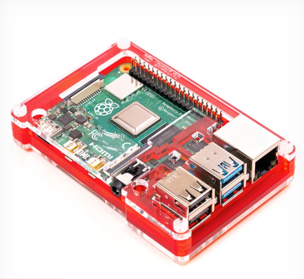 Pibow Coupé 4 - Raspberry Pi 4専用ケース 赤