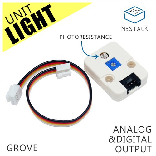 M5Stack用光センサユニット [U021]