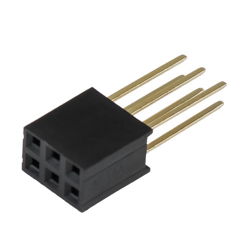 足の長いピンソケット2×3（6P）