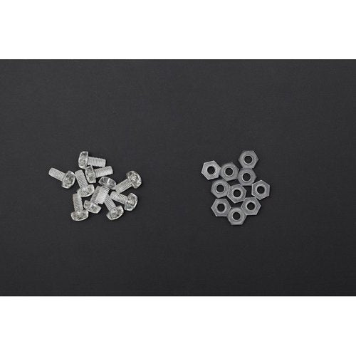 《お取り寄せ商品》10 sets M3 * 6 clear nylon screws and nuts