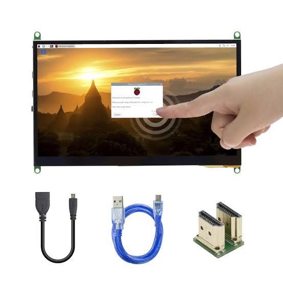 Raspberry Pi 3/4両対応 7インチタッチスクリーンディスプレイ--販売終了