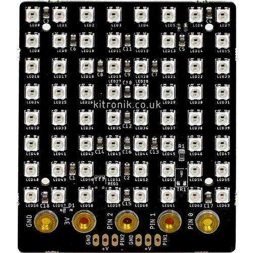 ZIP Tile - BBC microbit用 8x8 フルカラーLEDマトリックス--販売終了