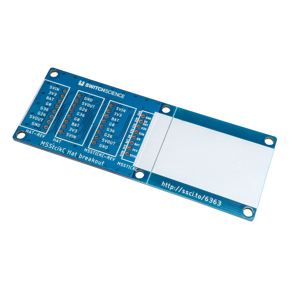 M5StickC用Hatピッチ変換基板