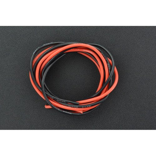 《お取り寄せ商品》High Temperature Resistant Silicone Wire (18AWG 0.75mm2 1m Red & Black)