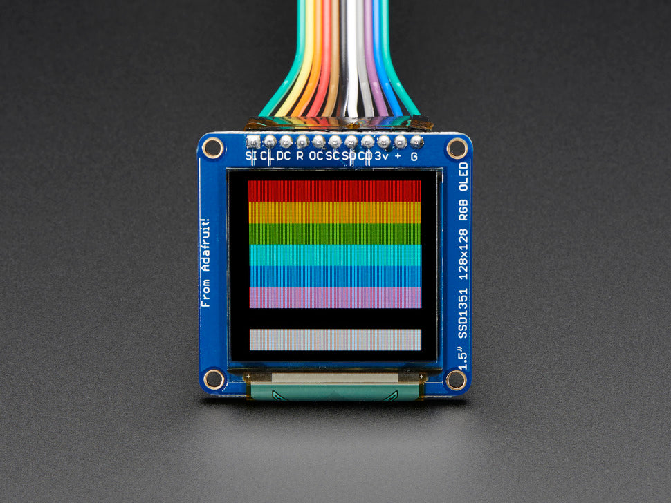 1.5インチ 16ビット色のOLEDディスプレイ(microSDスロット付き)