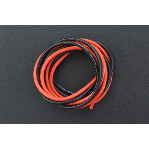 《お取り寄せ商品》High Temperature Resistant Silicone Wire (14AWG 2.5 mm2 1m Red & Black)